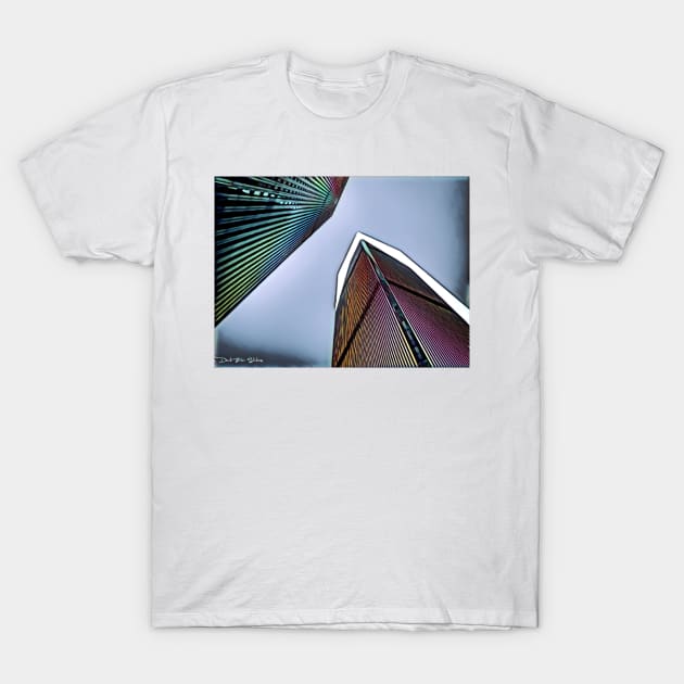 Twin Towers - 9/07/01 - Graphic 4 T-Shirt by davidbstudios